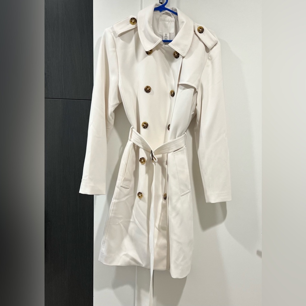 H&M Cream trench coat NWT